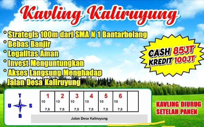 Tanah Kavling Bantarbolang