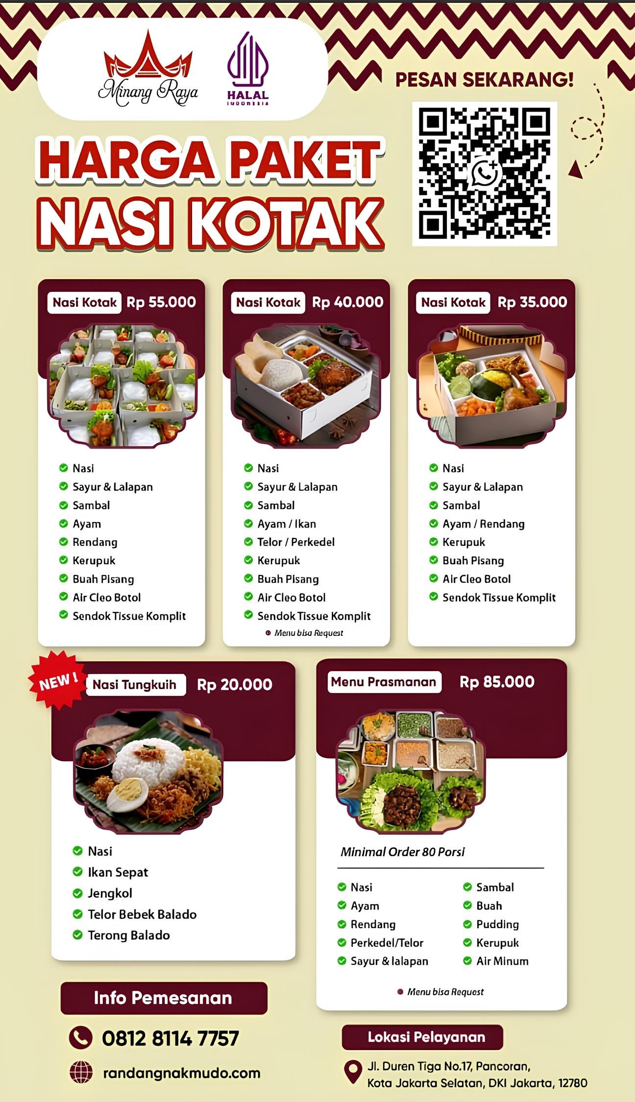 Brosur Promo Paket Catering Nasi Padang Ramadhan 2026