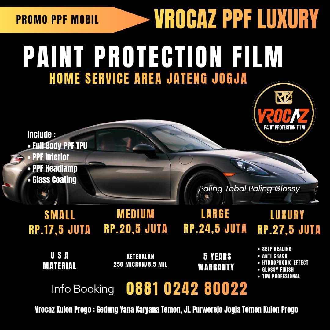 Vrocaz PPF Luxury Home Service Jateng Jogja