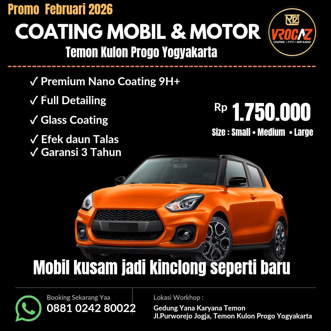 Promo Spesial Coating Mobil Februari 2026
