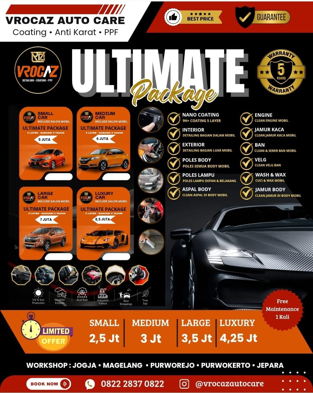 Paket Coating Ultimate Vrocaz Best Seller