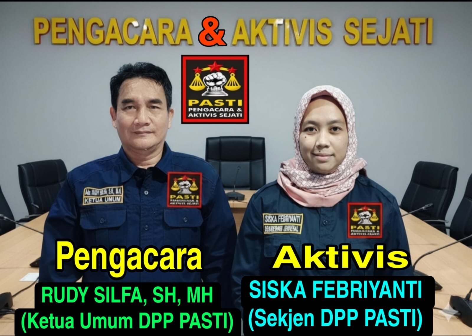 Ketua Umum dan Sekretaris Jenderal DPP PASTI