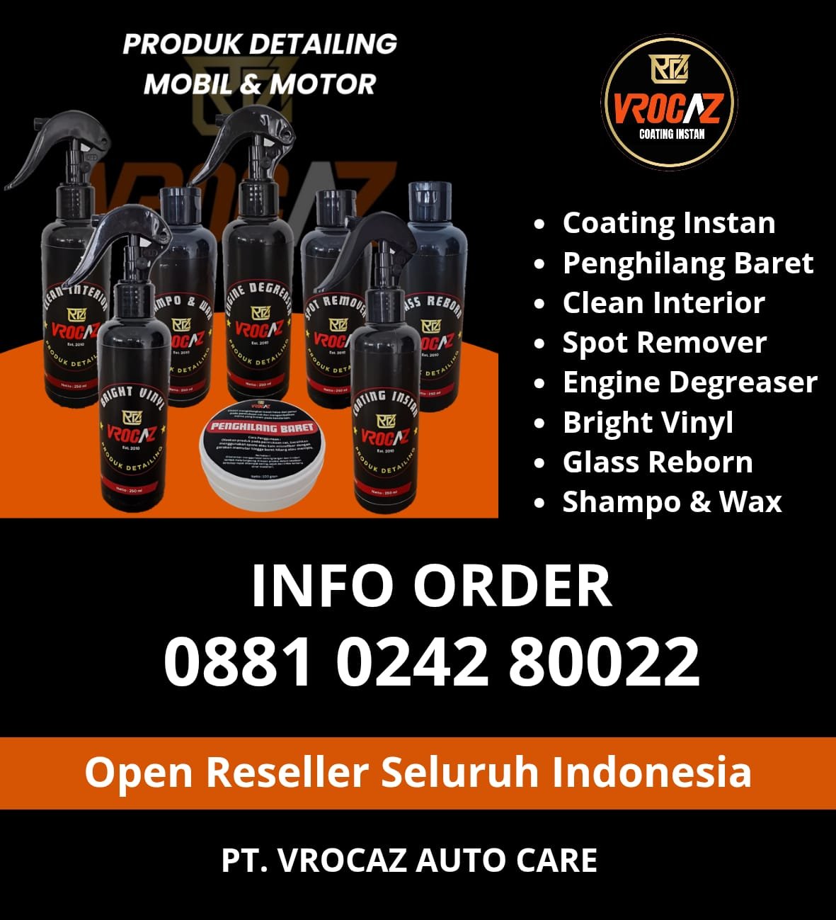 Info Order Vrocaz
