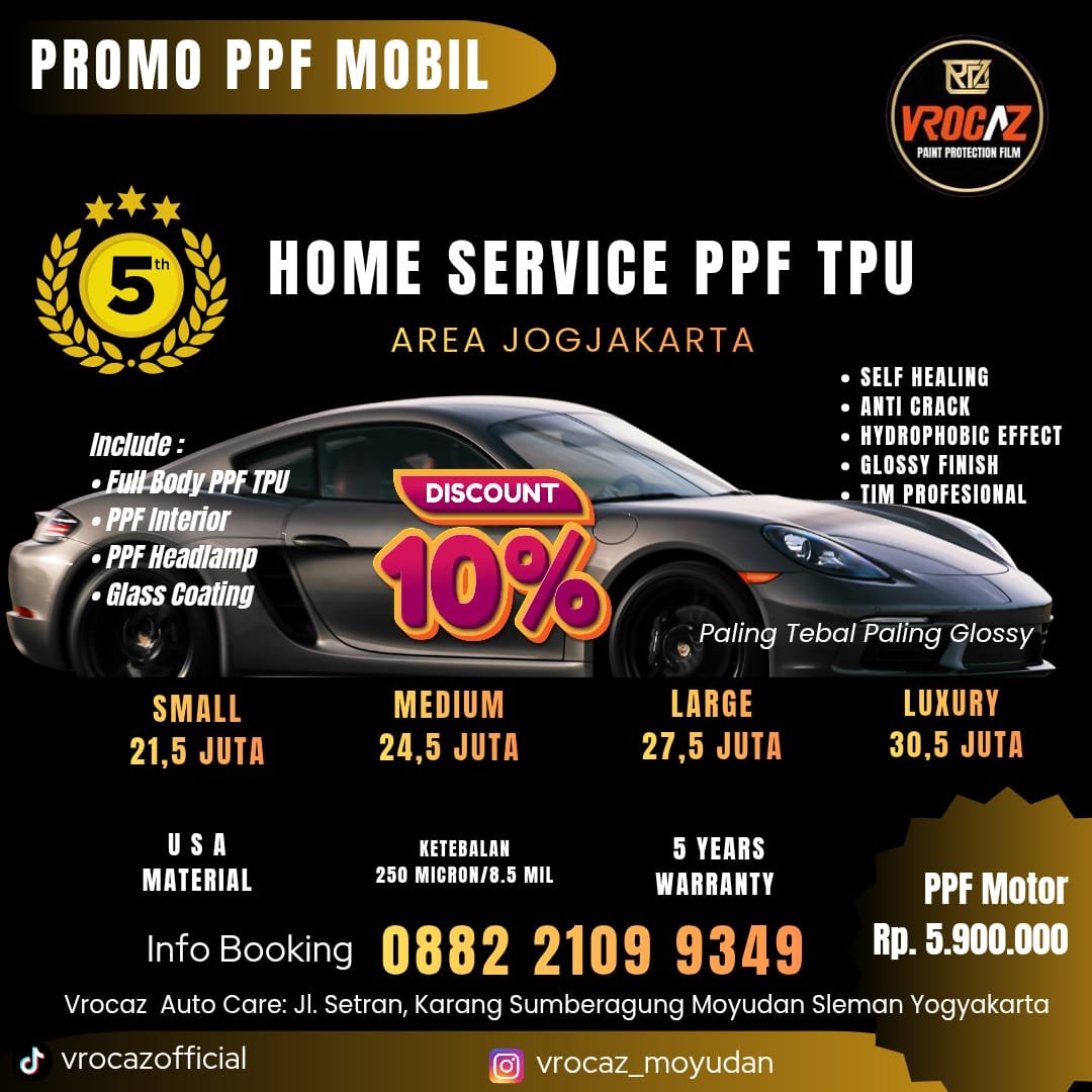 Promo PPF Mobil Home Service