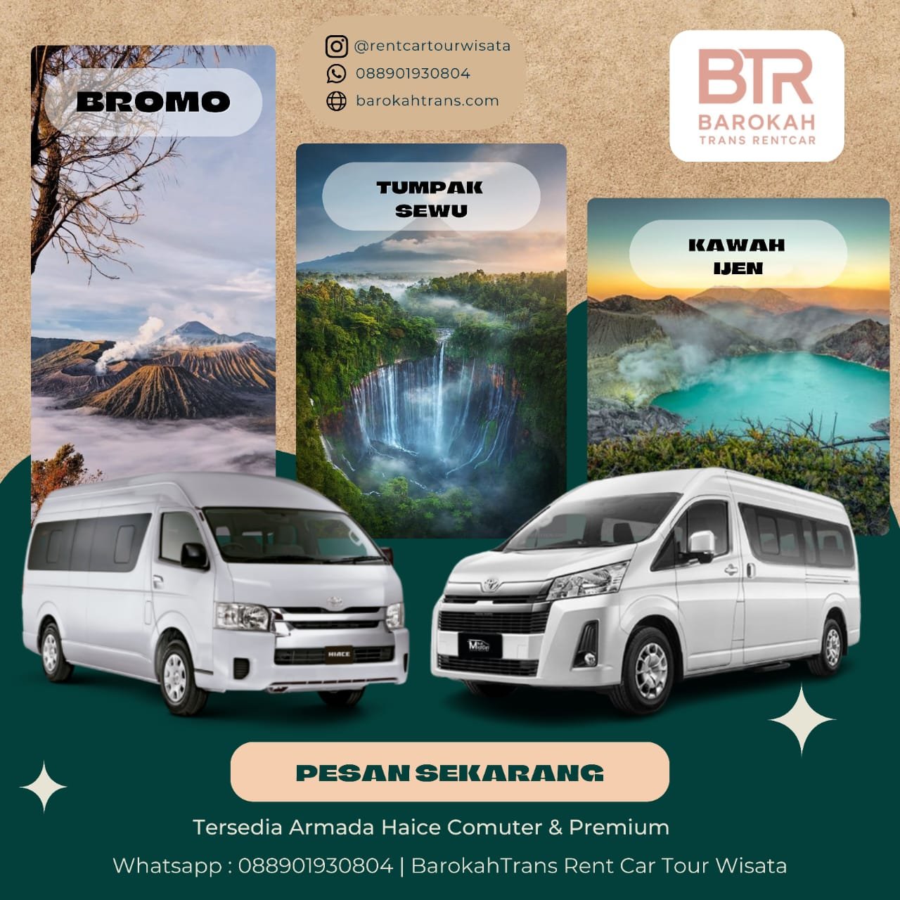 Paket Tumpak Sewu Bromo Ijen